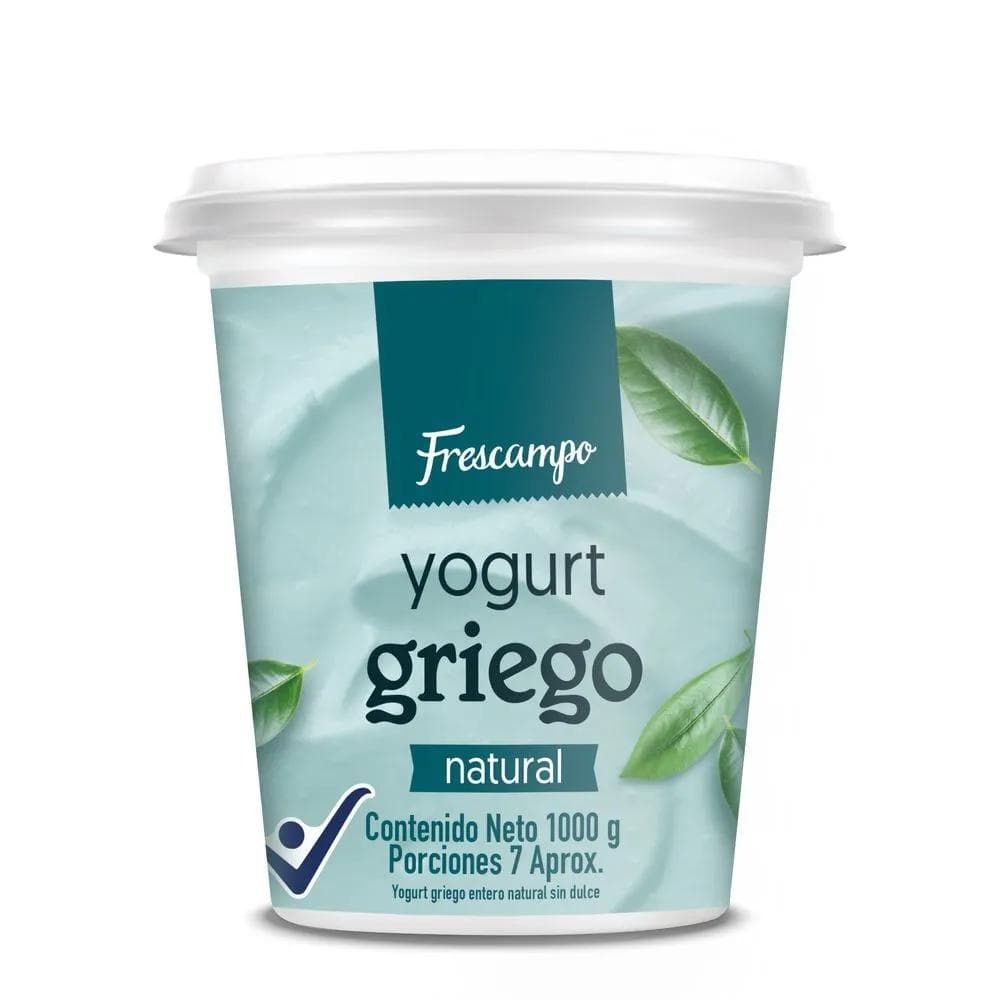 Yogurt griego entero natural