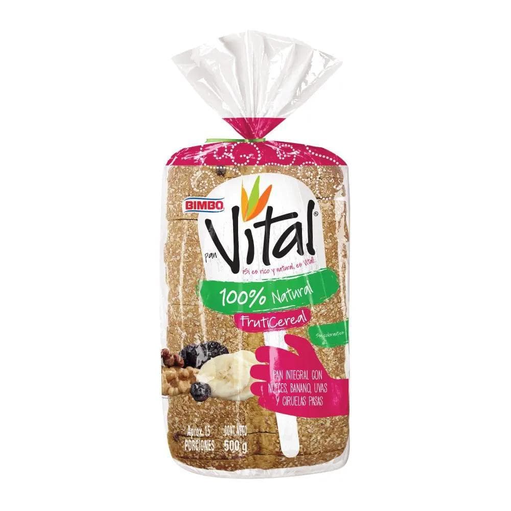 Pan vital 100% natural fruti cereal